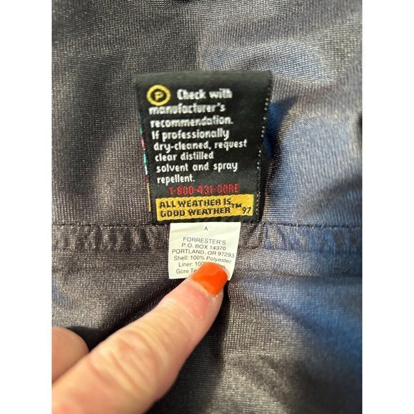 Men's Forrester‎ Blue Red Black Gore-Tex Windbreaker Outdoor Size XXL - Picture 12 of 12